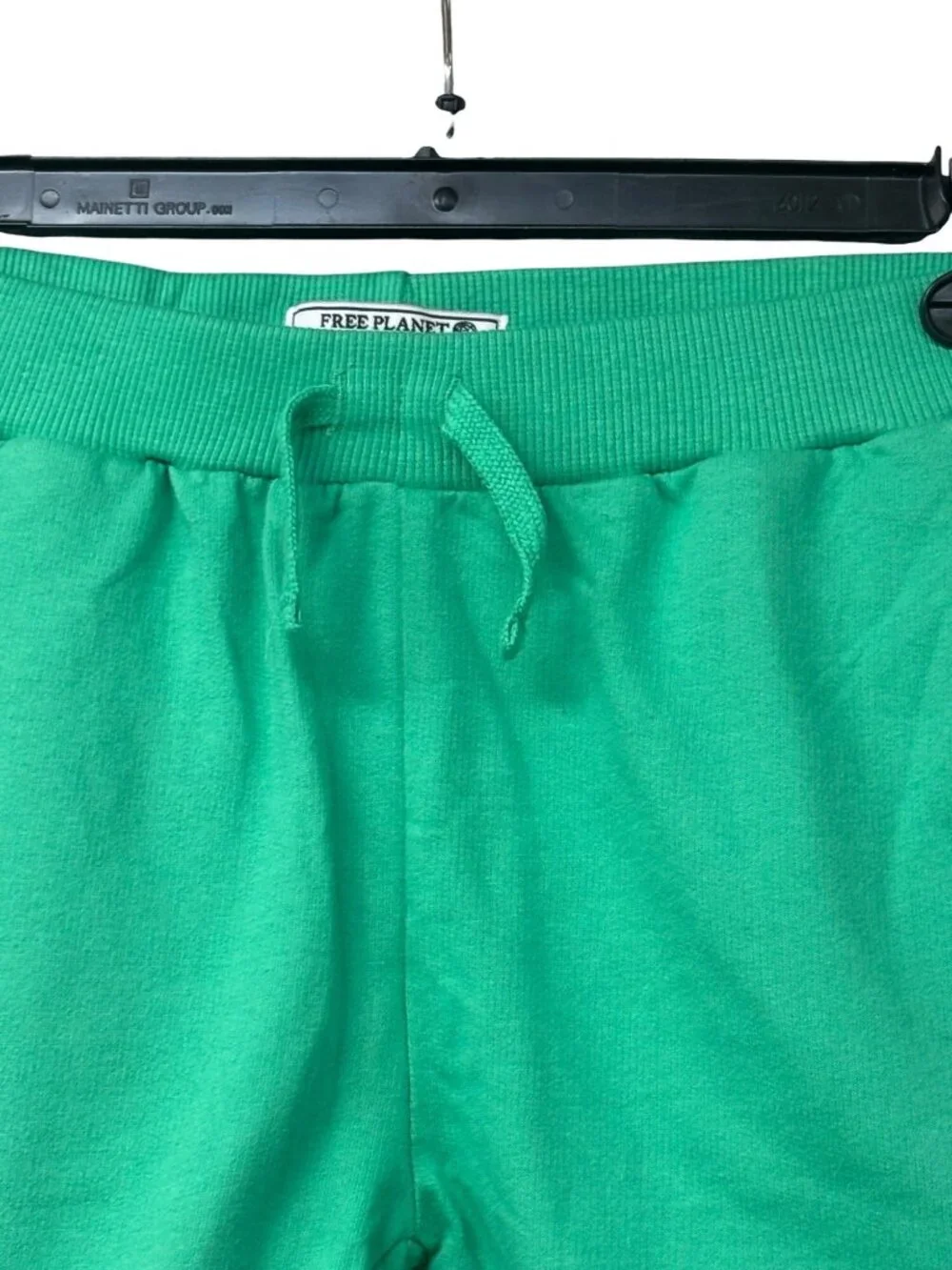 Free Planet Boys Green Drawstring Pure Cotton Shorts, Sz. 4T